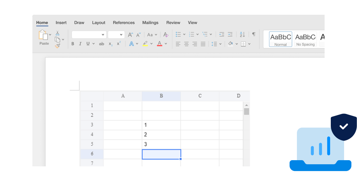 Spreadsheet editing interface highlighting stability and cell features